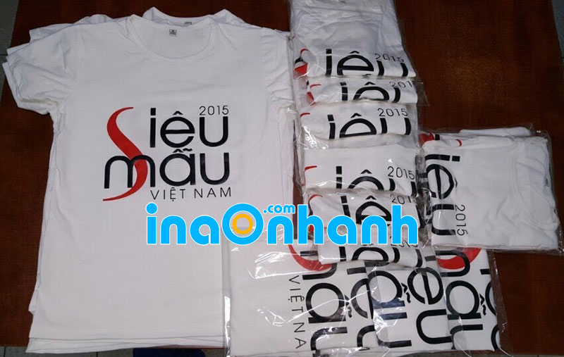 in logo trên áo thun bằng decal nhiệt
