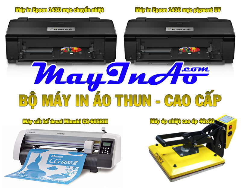 Bộ máy in áo thun giá rẻ
